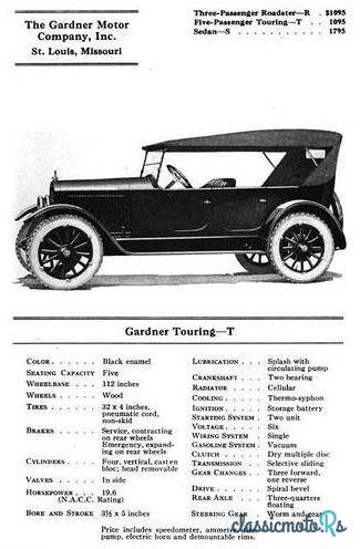 1924' Paige Gardner Touring Car photo #2