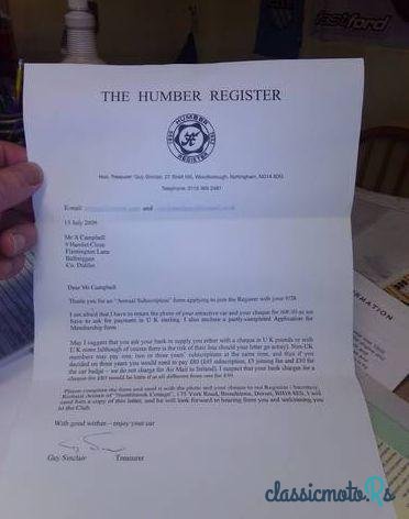 1929' Humber 9/28 photo #1