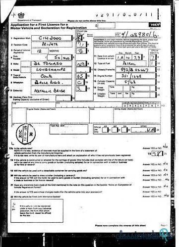 1978' De Tomaso Longchamp Series1 photo #4