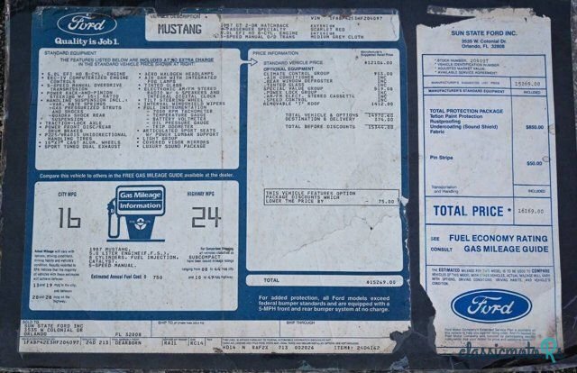 1987' Ford Mustang photo #6