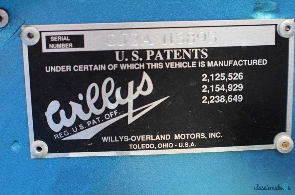 1948' Willys Jeep Cj-2A photo #1