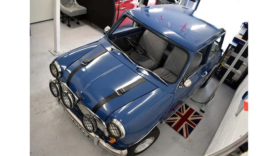 Classic Mini Converted To Racing Sim With Working Gauges, Wheel, Pedals