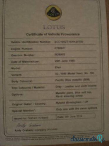 1995' Lotus Elan M100 S2 photo #6