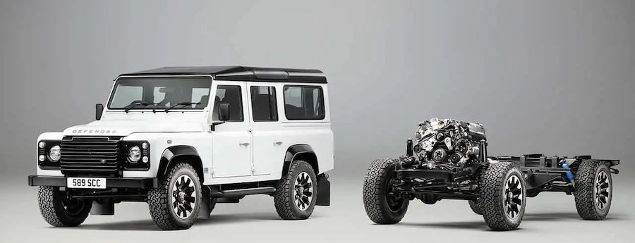 Land Rover Puts A 405-HP V8 Into Classic Defender, Seriously