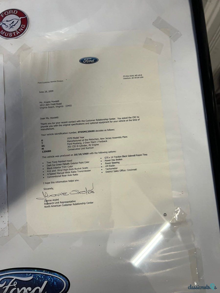 1970' Ford Mustang photo #5