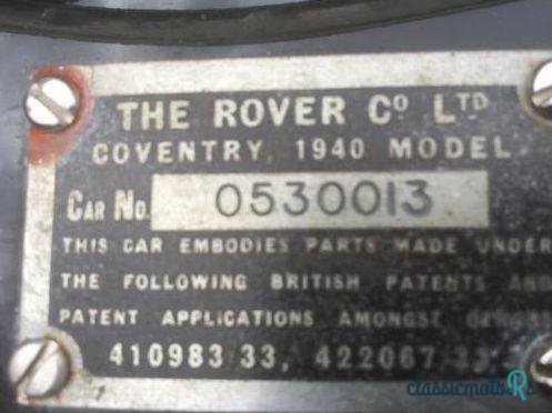 1940' Rover 20 Sports Saloon photo #4
