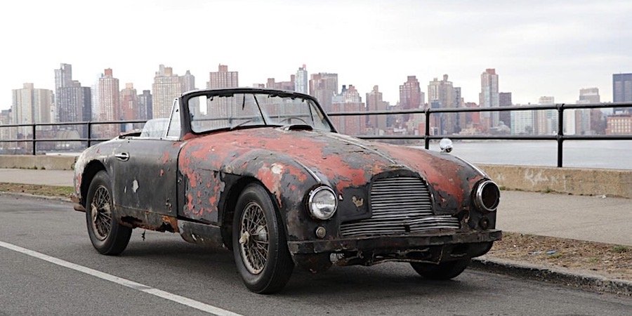 Ruined 1952 Aston Martin DB2 Drophead Is Neglect Selling for a Six Digit Figure