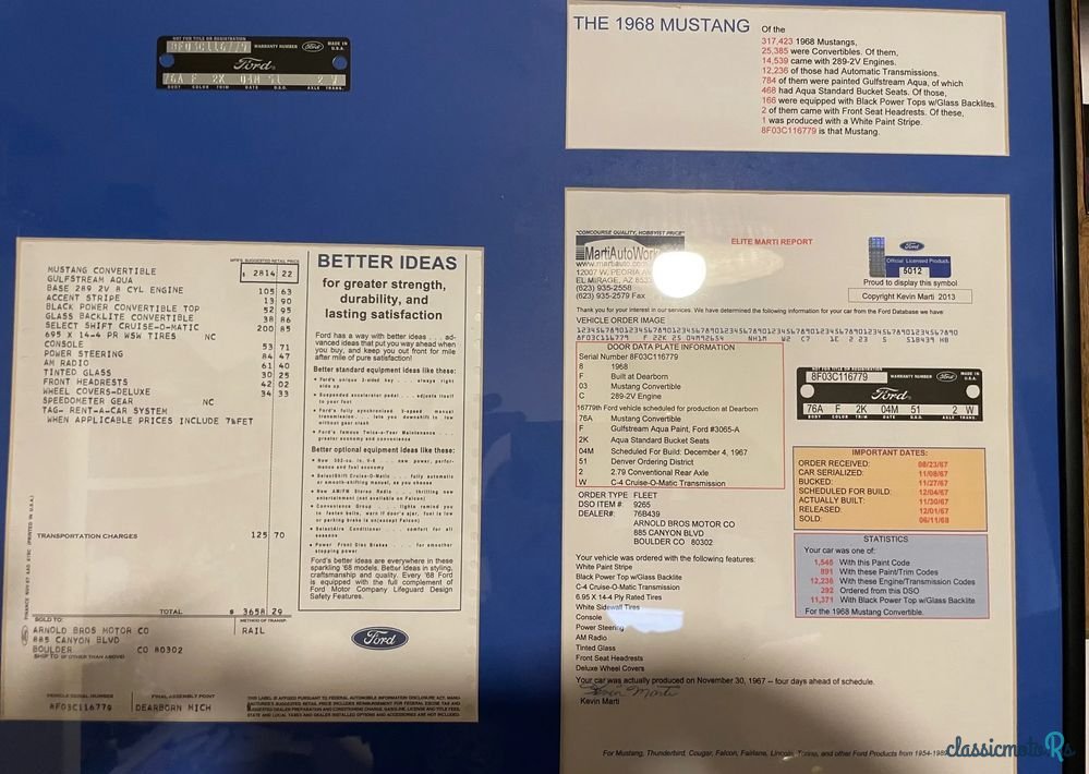 1968' Ford Mustang photo #6