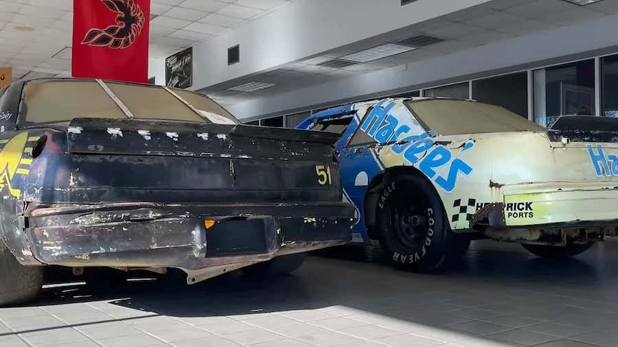 These Days Of Thunder NASCAR Movie Cars Found In The Woods Can't Be Saved