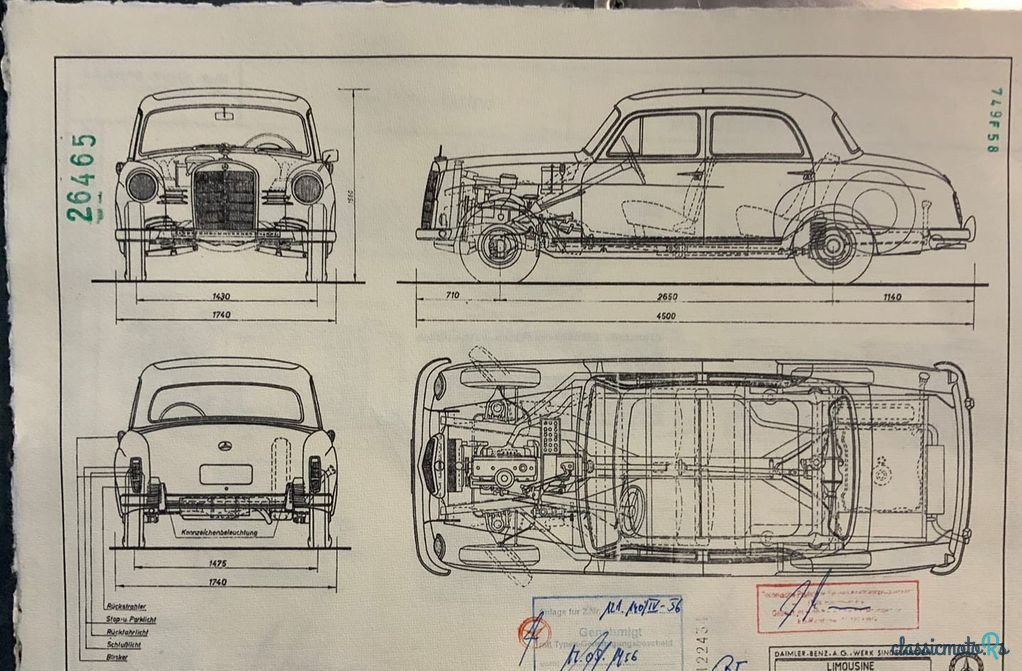 1961' Mercedes-Benz 180 photo #5