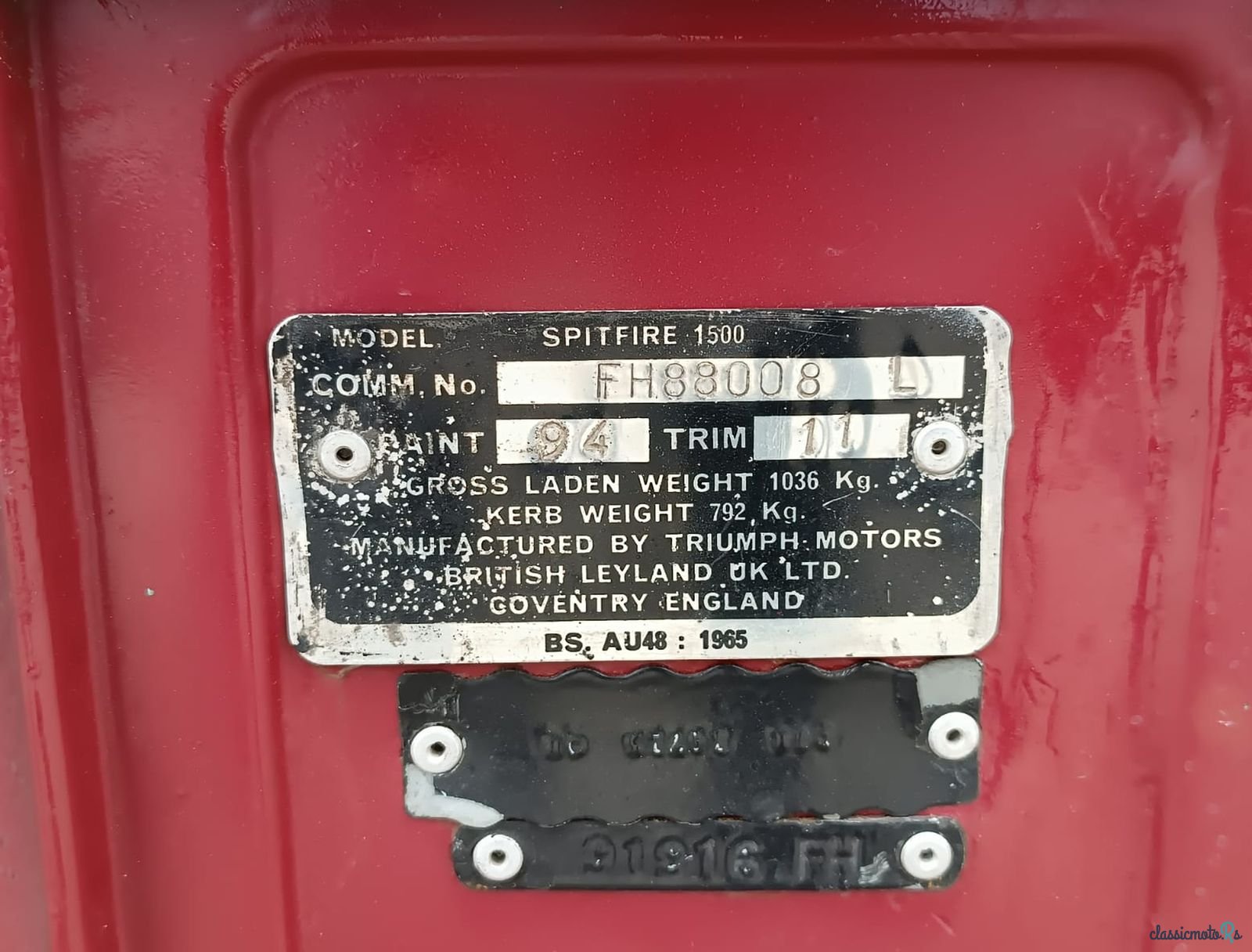 1978' Triumph Spitfire 1500 photo #5