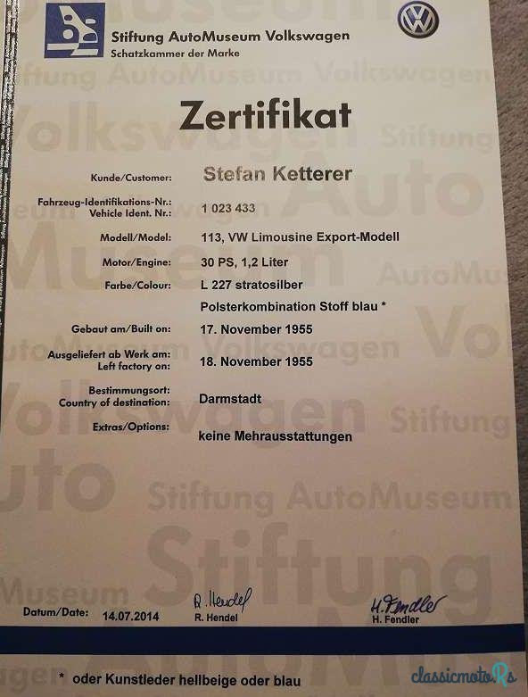 1955' Volkswagen Käfer photo #2