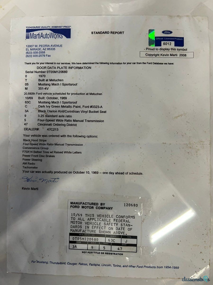 1970' Ford Mustang photo #4
