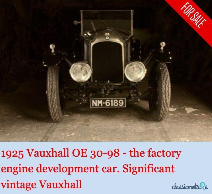 1925' Vauxhall 30-98 Oe Velox photo #1