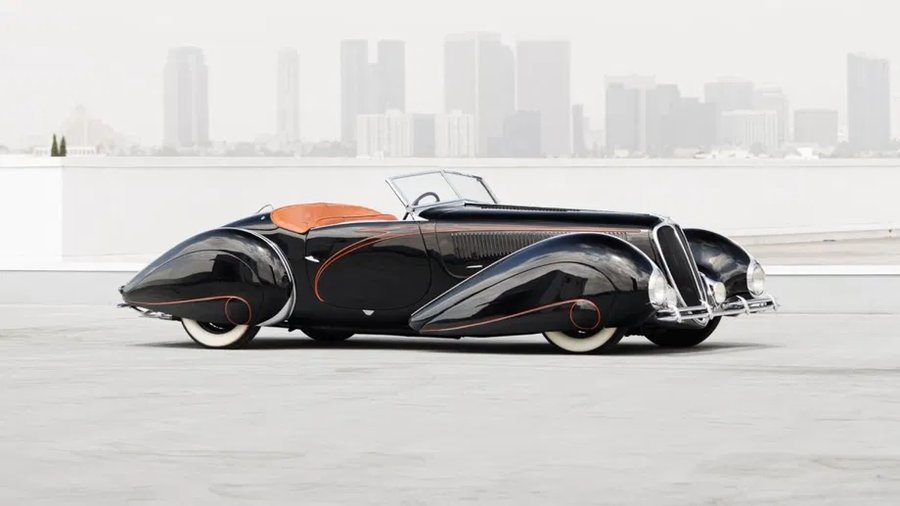 Cette Delahaye date de la grande époque de la haute couture automobile